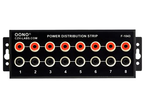 multi channel 12v power distribution box banana jack|banana jack power distribution strip.